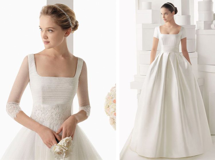 Tipos de escote de novia