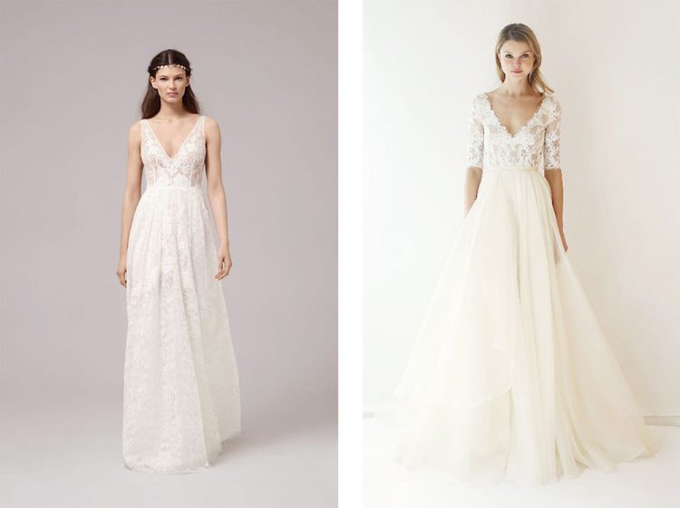 Tipos de escote de novia
